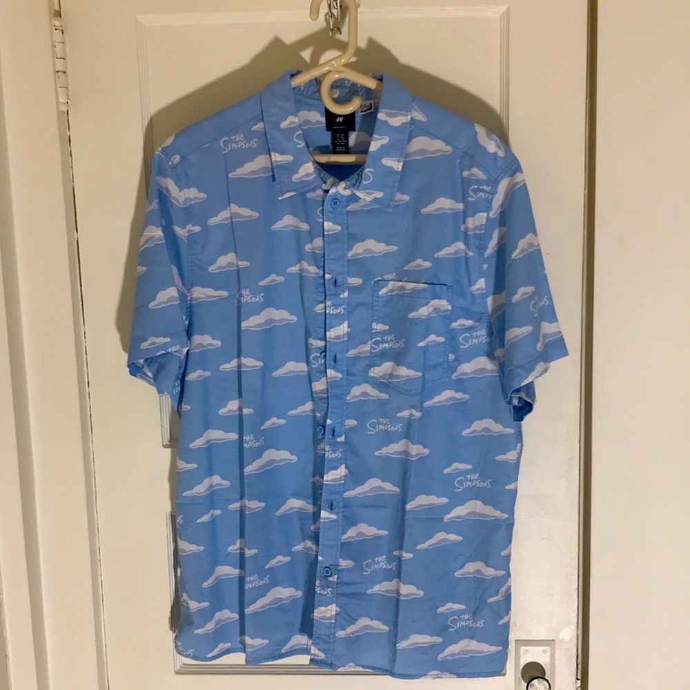 The Simpsons H&M Dress Button Up Dress Shirt